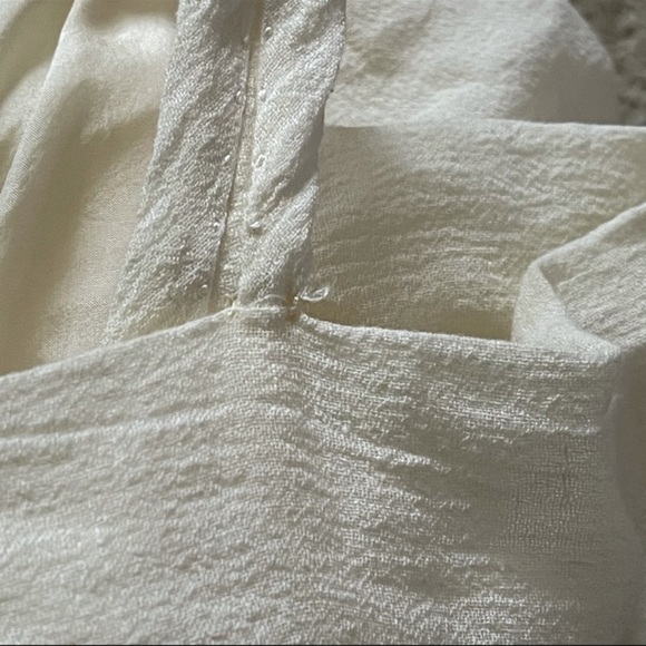 Marc Jacobs Bergdorf Goodman Tired White Linen Ruffle Trim Dress Size 6 - Picture 11 of 11